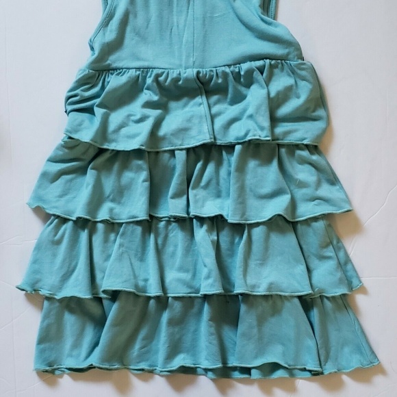Armani Baby Toddler Girl Dress 24m Turquoise Ruffl - Picture 2 of 3